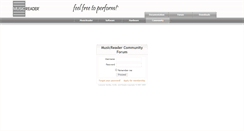 Desktop Screenshot of forum.musicreader.net