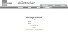 Tablet Screenshot of forum.musicreader.net